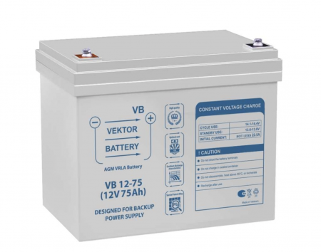 Аккумуляторная батарея VB 12-75 Vektor Energy 23799