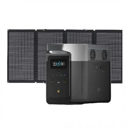 Комплект EcoFlow DELTA Max (1600) + 1 солнечная панель 220W Темно-серый