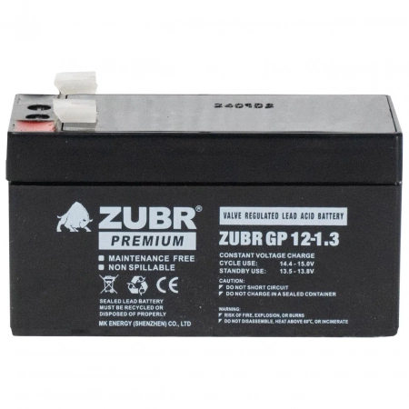 Аккумуляторная батарея для ИБП ZUBR GP12-1.3 12V1.3Ah