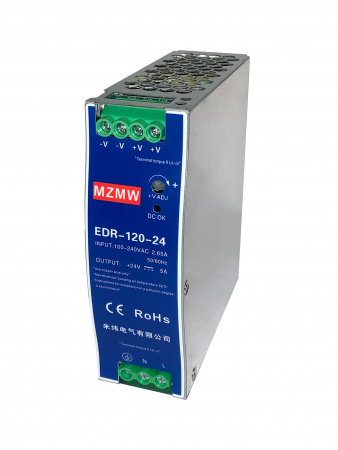 EDR-120-24 источник питания АC/DC, 230В/24В