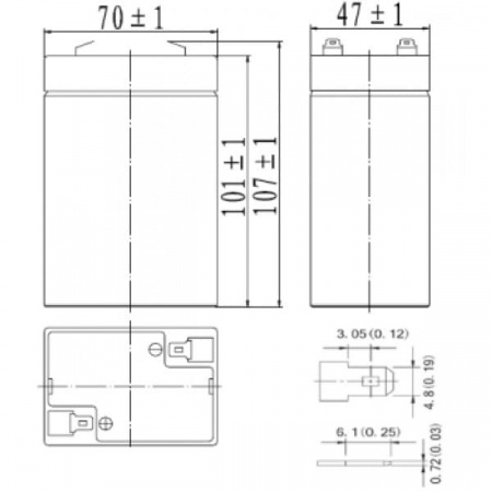 Аккумуляторная батарея Delta DT 606