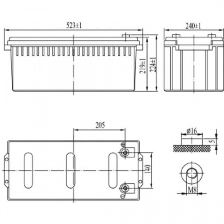 Аккумуляторная батарея Delta DT 12200