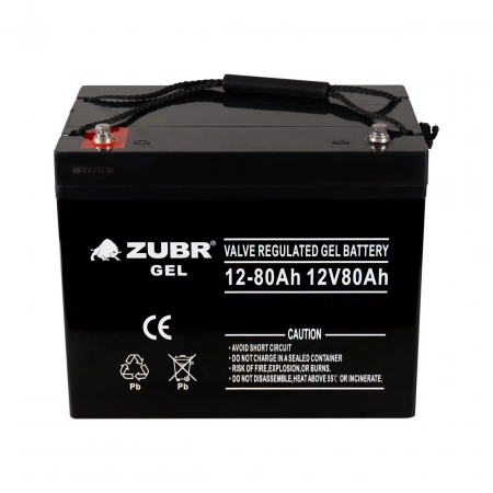 Аккумуляторная батарея для ИБП ZUBR MARINE GEL NPG 12-80Ah (черный корпус)