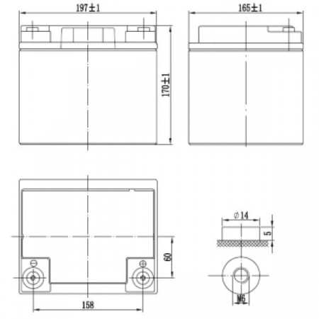 Аккумуляторная батарея Delta GX 12-40
