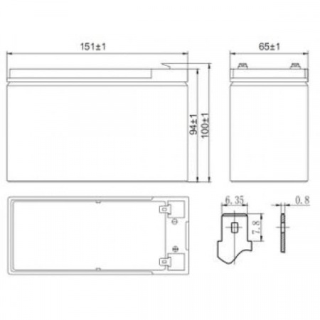 Аккумуляторная батарея Delta HR 12-28 W