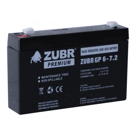 Аккумуляторная батарея для ИБП ZUBR GP6-7.2 6V7.2Ah