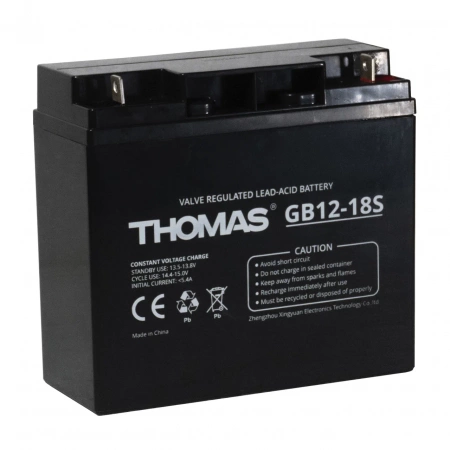 Аккумуляторная батарея для ИБП Thomas GB12-18S 12V18Ah
