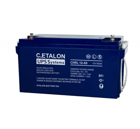 Аккумуляторная батарея C.ETALON CHRL 12-65 (12В - 65Ач/65000мАч)/ AGM