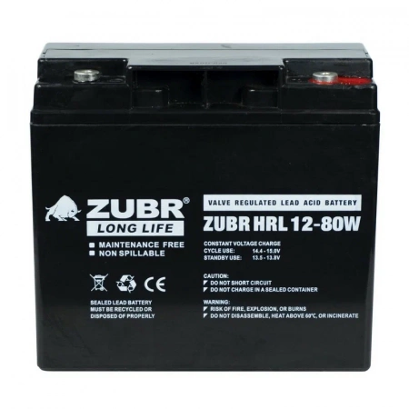 Аккумуляторная батарея для ИБП ZUBR HRL12-80W 12V18Ah
