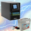 ИБП ДЛЯ ДОМА |  Инвертор Powerman 1000 Online + Аккумуляторная батарея Vektor GL 1255 x2