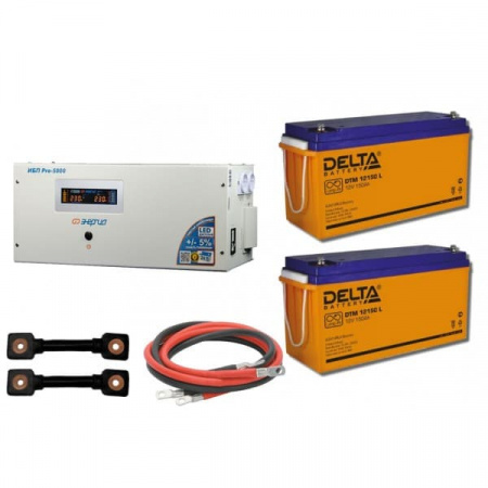 Инвертор (ИБП) Энергия PRO-5000 + Аккумуляторная батарея Delta DTM 12150 L