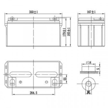 Аккумуляторная батарея Delta GX 12-80