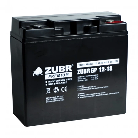 Аккумуляторная батарея для ИБП ZUBR GP12-18 12V18Ah