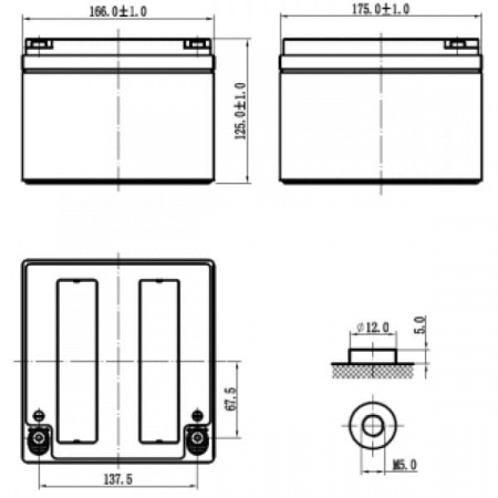 Аккумуляторная батарея Delta GX 12-24