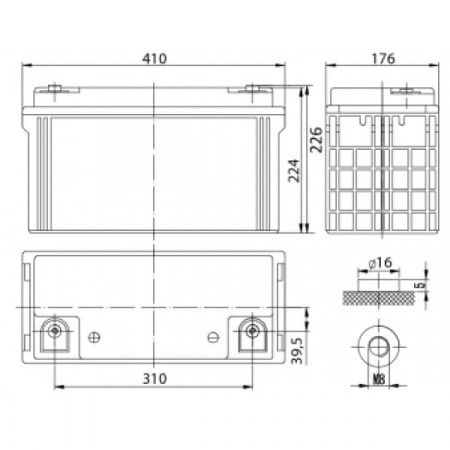 Аккумуляторная батарея Delta DT 12120