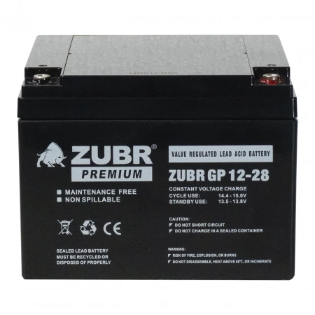 Аккумуляторная батарея для ИБП ZUBR GP12-28 12V28Ah
