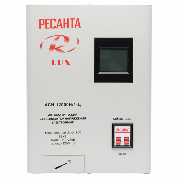 Стабилизатор напряжения серии LUX РЕСАНТА АСН-12000Н/1-Ц в Москве