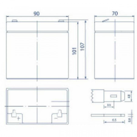Аккумуляторная батарея Optimus OP 12045