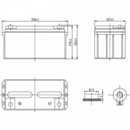 Аккумуляторная батарея Delta GX 12-65