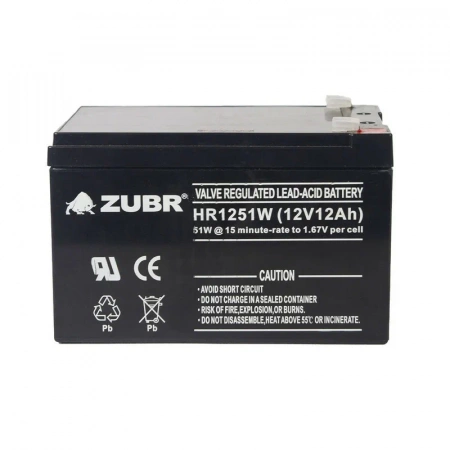 Аккумуляторная батарея для ИБП ZUBR HR12-51W 12V12Ah