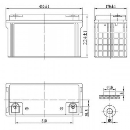 Аккумуляторная батарея Delta GX 12-120