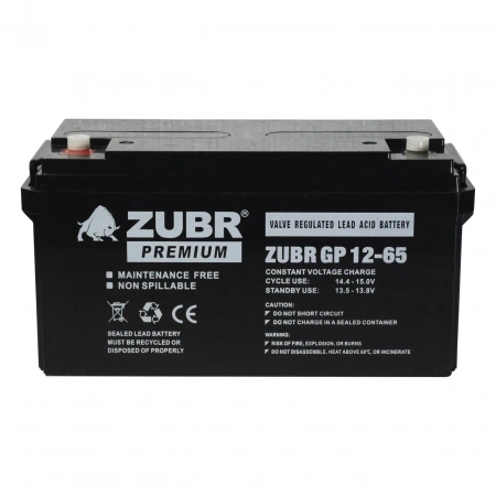 Аккумуляторная батарея для ИБП ZUBR GP12-65 12V65Ah