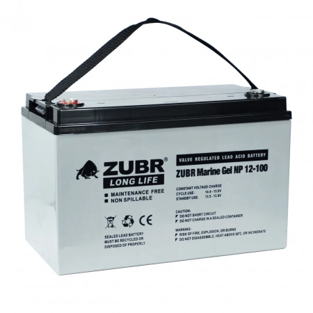 Аккумуляторная батарея для ИБП ZUBR Marine Gel NP 12V 100Ah (серый корпус)