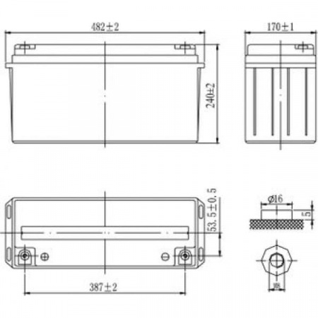 Аккумуляторная батарея Delta GX 12-150