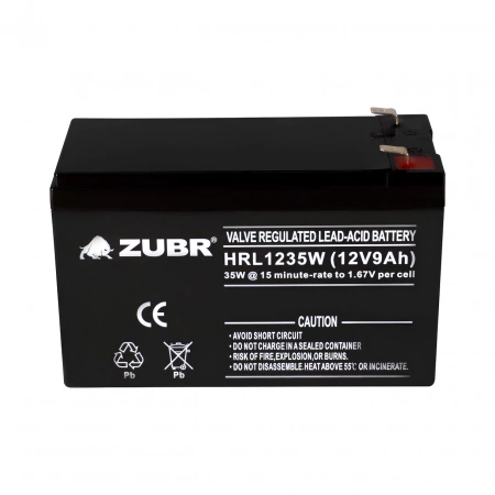 Аккумуляторная батарея для ИБП ZUBR HRL12-35W 12V9Ah