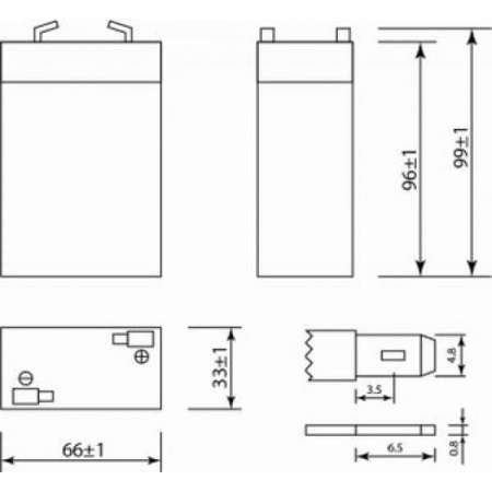 Аккумуляторная батарея Delta DT 6028