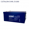 Аккумуляторная батарея C.ETALON CHRL 12-200 (12В-200Ач/200000мАч) / AGM