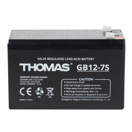 Аккумуляторная батарея для ИБП Thomas GB12-7S 12V7Ah
