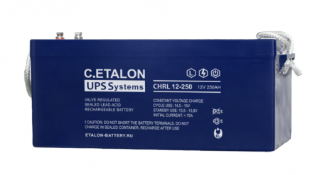 Аккумуляторная батарея C.ETALON CHRL 12-250 (12В-250Ач/250000мАч) / AGM