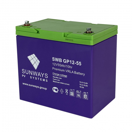 Аккумуляторная батарея SUNWAYS GP 12-55