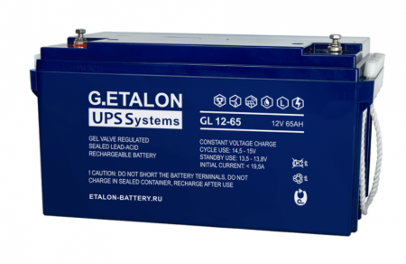 Аккумуляторная батарея G.ETALON GL 12-65 (12В - 65Ач/ 65000мАч) / GEL