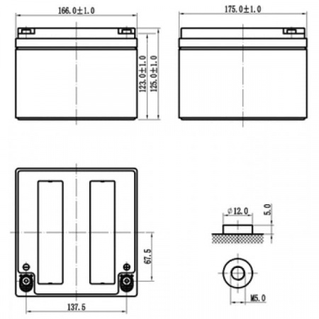 Аккумуляторная батарея Delta DT 1226