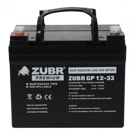Аккумуляторная батарея для ИБП ZUBR GP12-33 12V33Ah